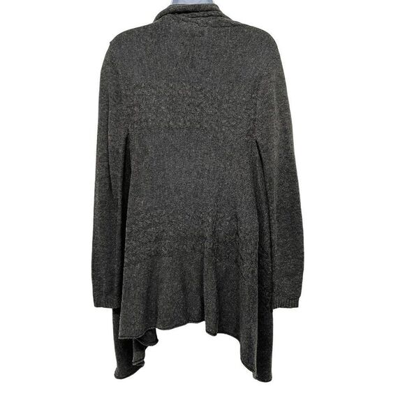 Wool Blend Drape Waterfall Open Front Cable Knit Cardigan Sweater Top Forever 21 - Picture 2 of 6